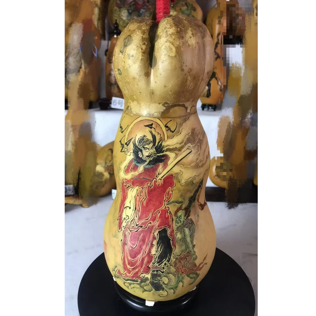 花头葫芦墨刻针刺钟馗来也，天地有正气，杂然赋流形！