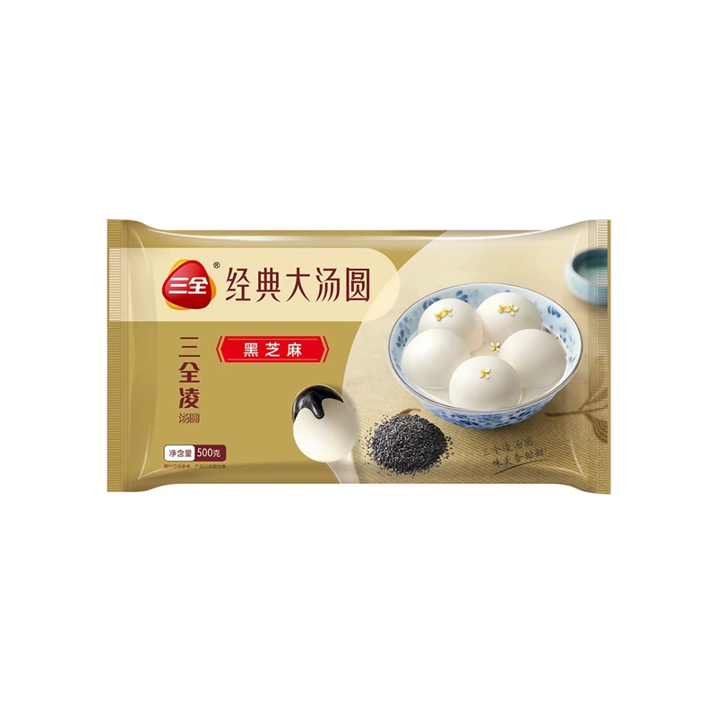 三全三全凌黑芝麻大汤圆500g/袋