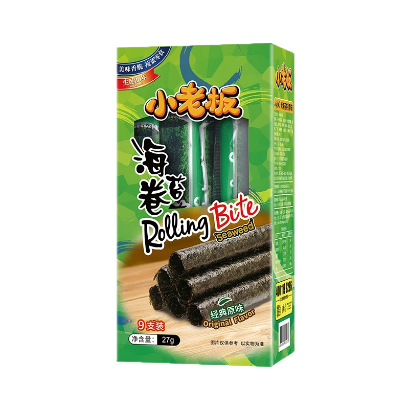 小老板烤海苔卷（原味）27g/盒