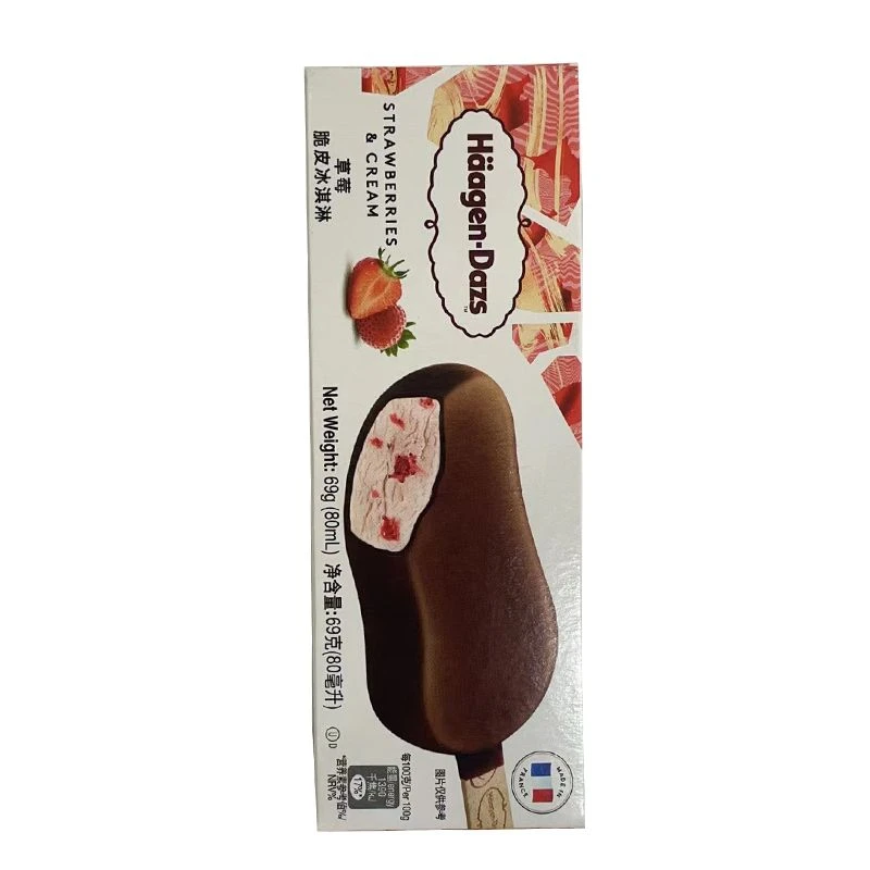 哈根达草莓脆皮冰激凌 69g/杯