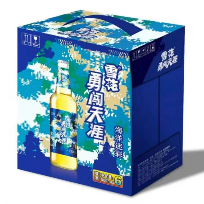 雪花8度勇闯天涯瓶装啤酒 500ml*6/箱