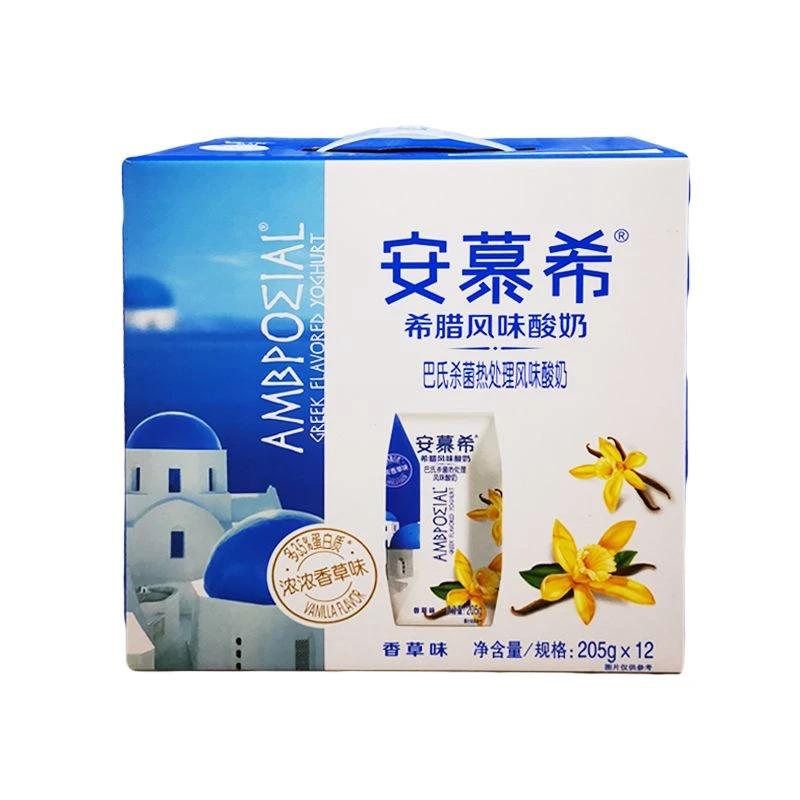 伊利安慕希香草味酸奶205g*12/箱（日期随机）