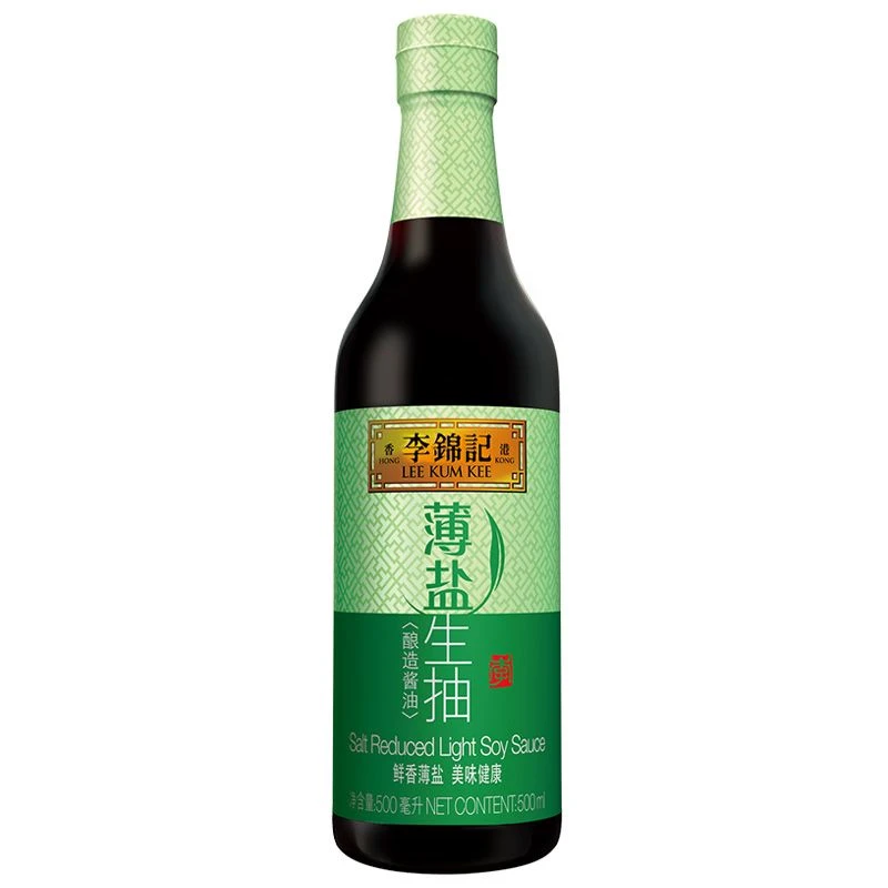 李锦记薄盐生抽(酿造酱油)500ml/瓶