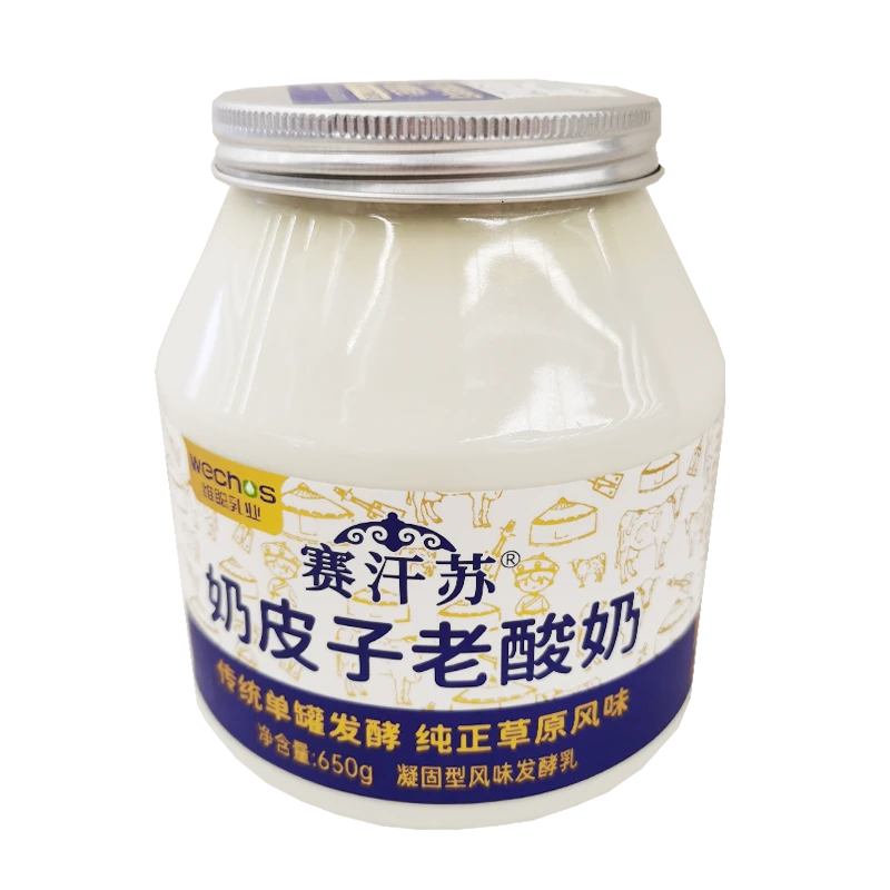 赛汗苏蒙古奶皮子老酸奶 650g/瓶