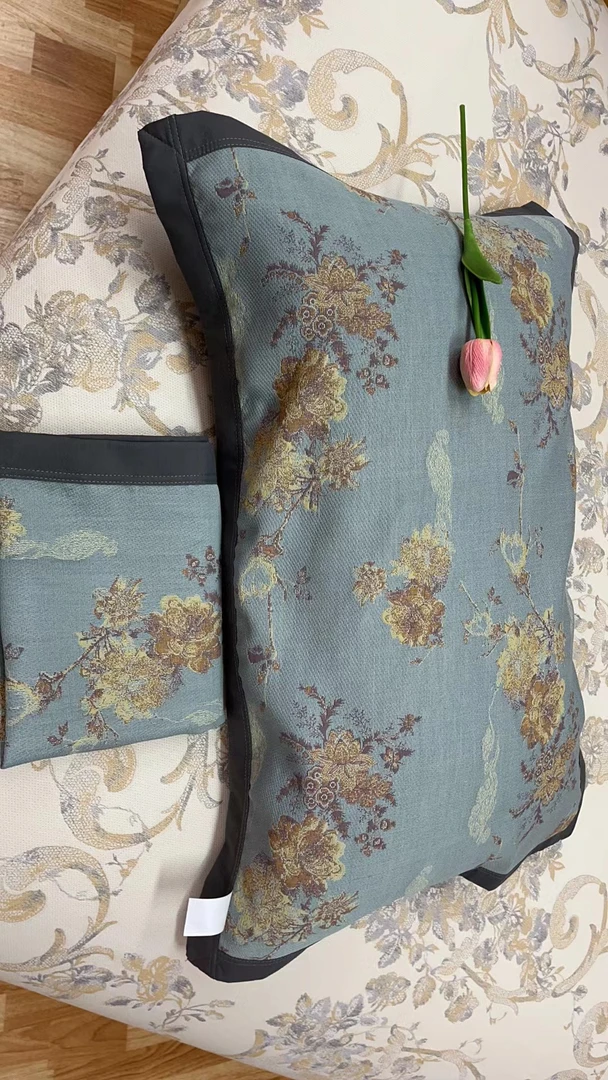 【枕巾-丝蕴】 52*78cm  细纱成人枕巾一对装