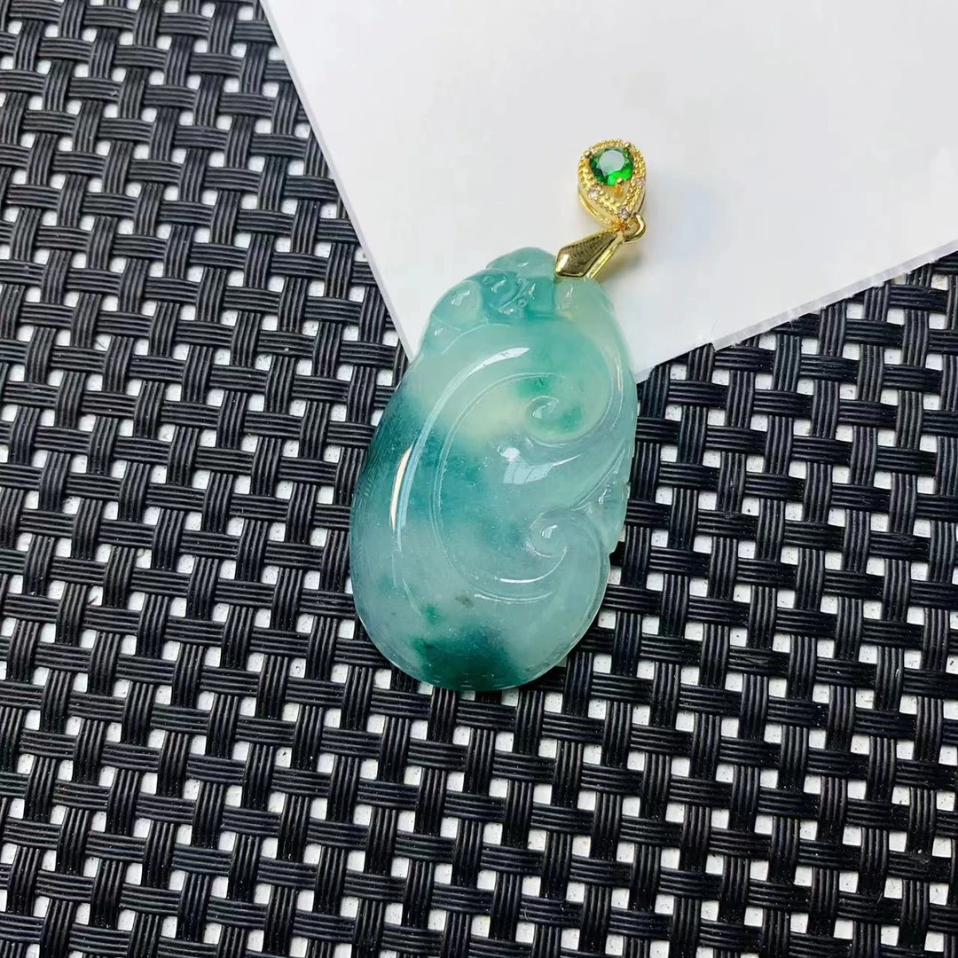 [石矿]A1064绿花如意设计轻奢时尚手链手串项链