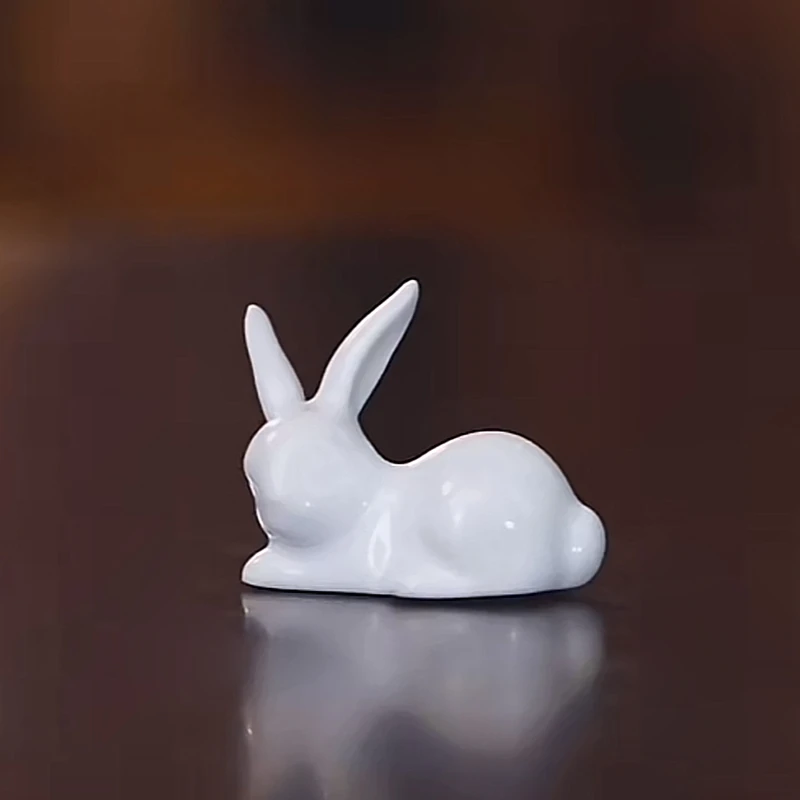 青白丨兔子筷架-三平二满