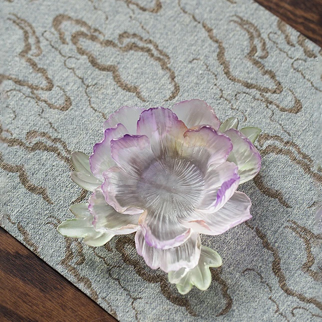 【爆款】瓷泡泡 四月牡丹  花神琉璃摆件/香氛器/烛台/精致首饰托