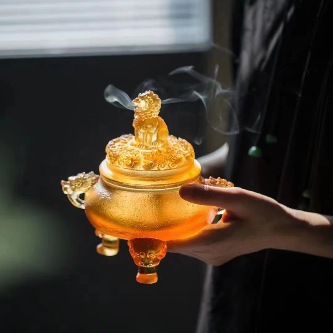 宝凝炉 琉璃香炉/ 琉璃摆件