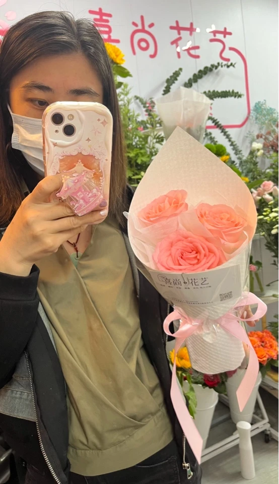 见面小花束 一束花的仪式感
