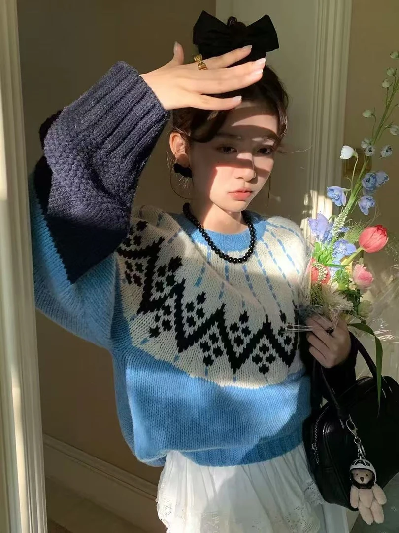 【爆款针织衫合集】2024韩版冬季宽松网红毛衣慵懒风百搭保暖加厚
