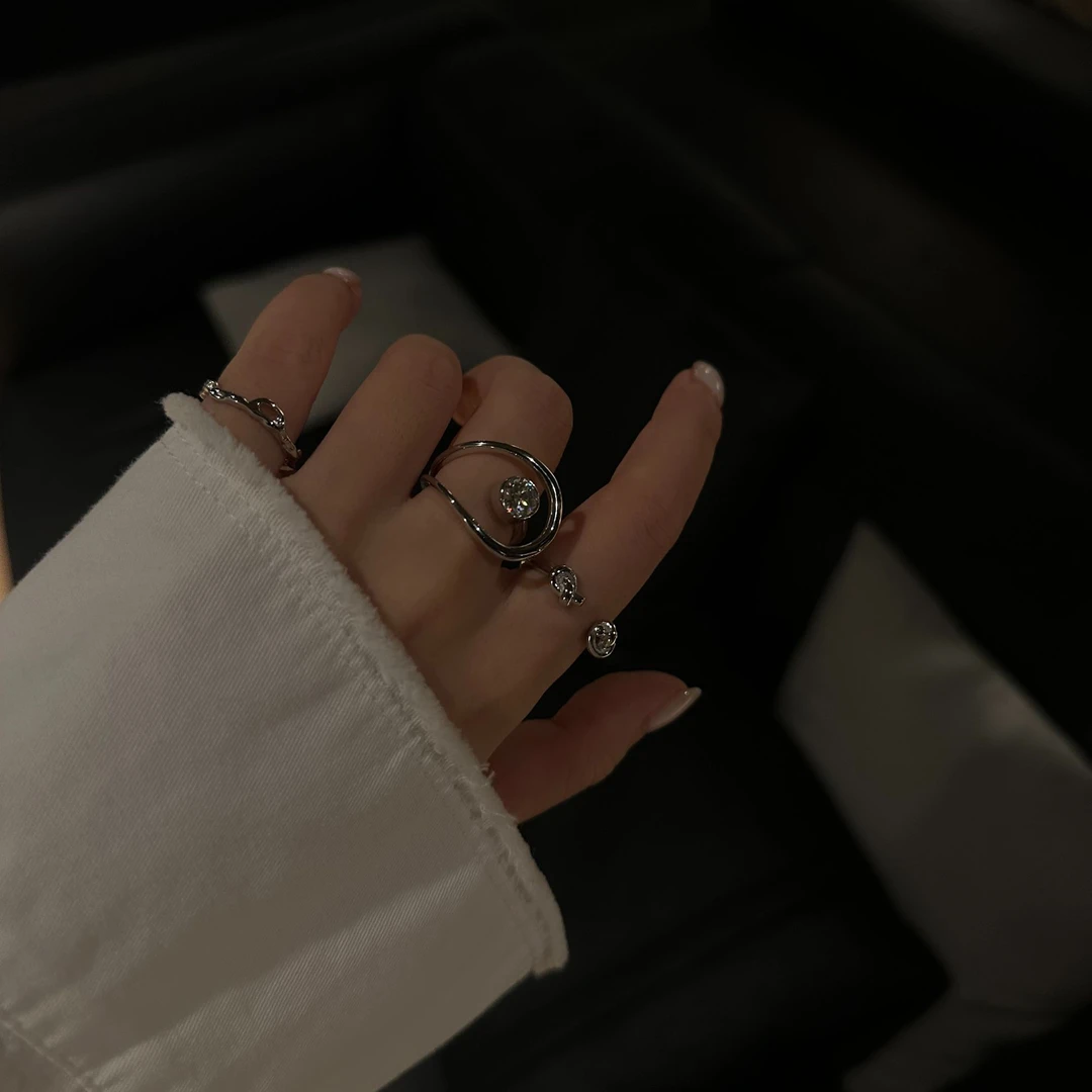 925银莫桑石戒指 R&Y | 小众设计感精致轻奢戒指