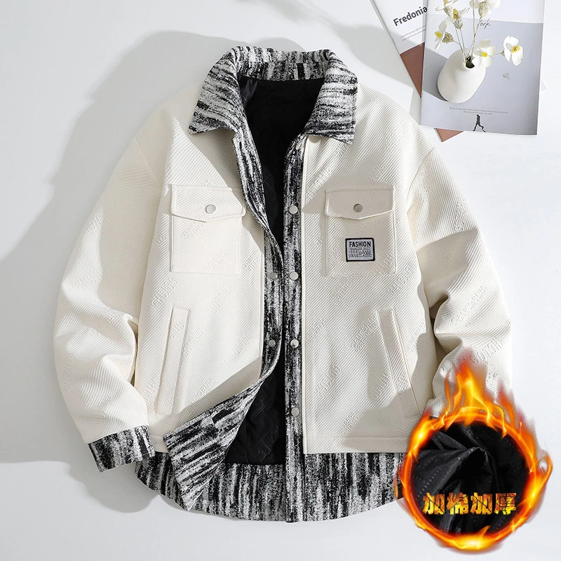 新品主推 好货秋冬加棉加厚棉衣夹克外套衬衫男工装棉服