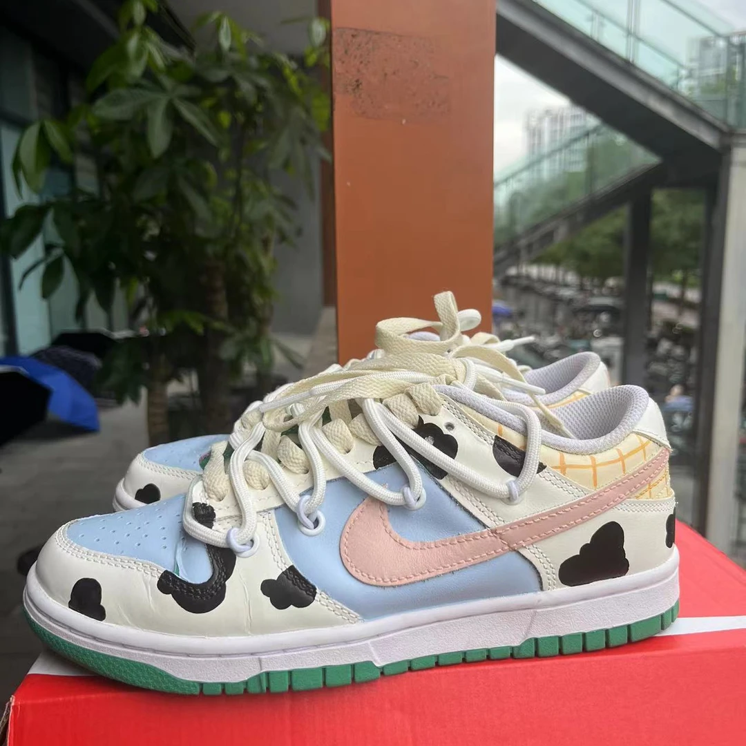 NIKE耐克dunk 低帮/定制款/牛仔乐园/38码/95新/原盒配件齐
