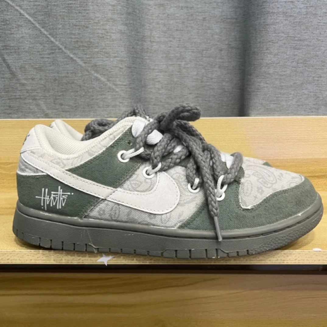 Nike dunk low 定制款腰果花40外底掉色捡漏无原盒