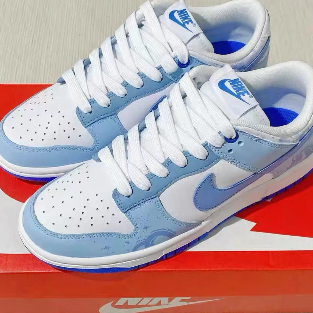 NIKE耐克DUNK/低帮/定制款球鞋/中国风青花瓷/龙腾云海