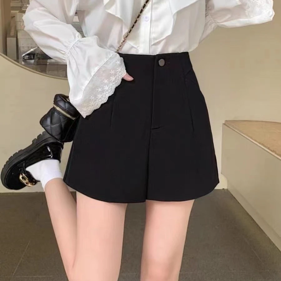 ANNLOBAY12HQ22410安洛贝Annlobay百搭简约秋冬短裤