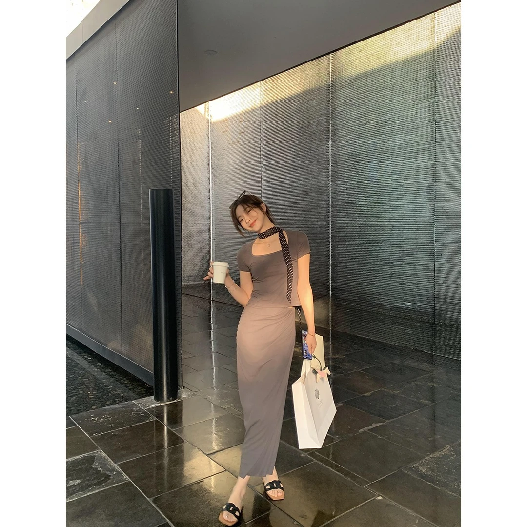 安酒月【优雅南法】法式复古休闲小众百搭针织两件套女AJ4DOZ10