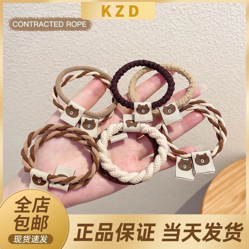 简约基础发绳头绳夏季小肠发圈高弹力橡皮筋女扎头发成人皮套头饰