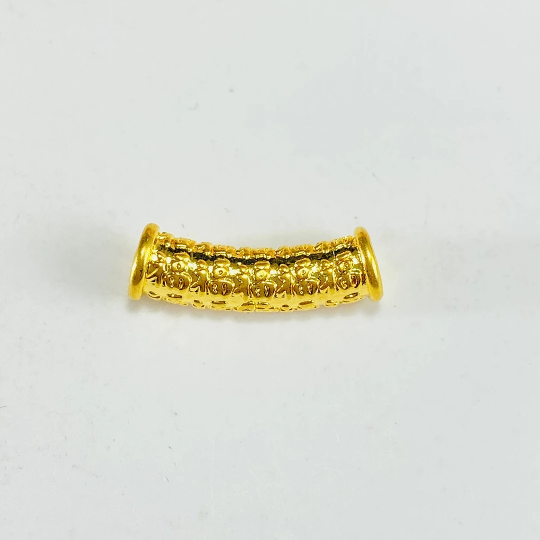 足金999 黄金百福弯管 0.5