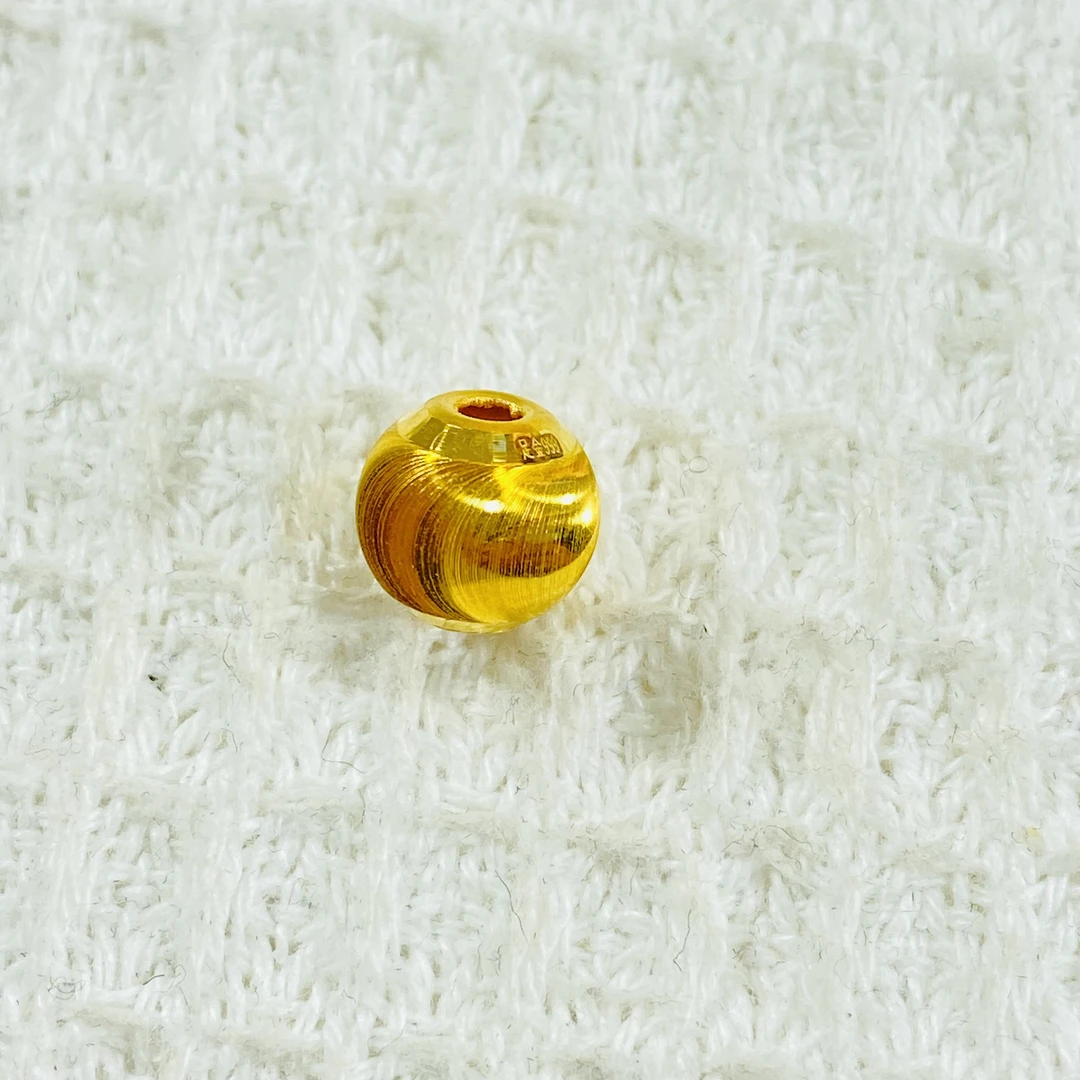 足金999 黄金猫眼珠 约卡10mm 0.59