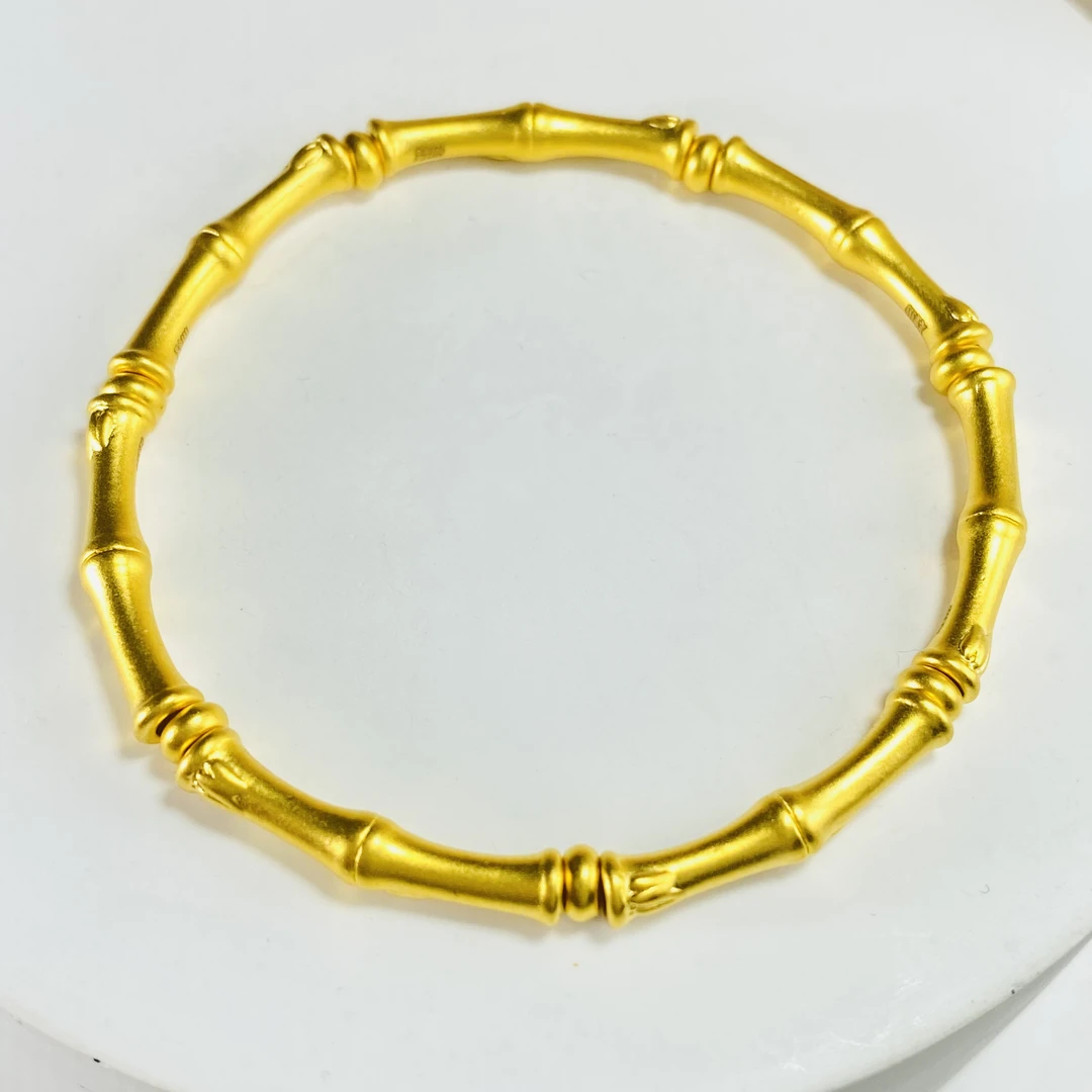 足金999 黄金竹节手串 2.39