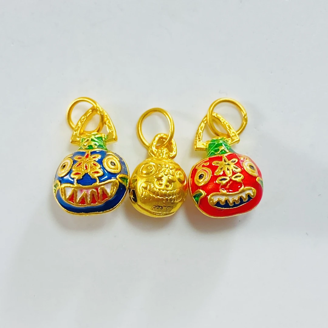 足金999 非遗珐琅吞金兽一家三口 0.72
