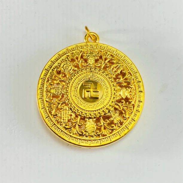 足金999 黄金八宝罗盘