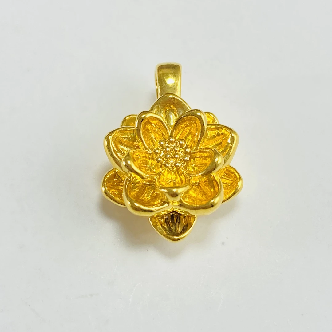足金999 黄金莲花 0.75