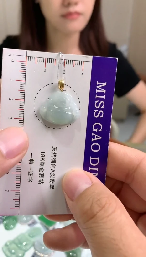 【闪购商品】定制翡翠18K金镶嵌02-佛公多样性发其一