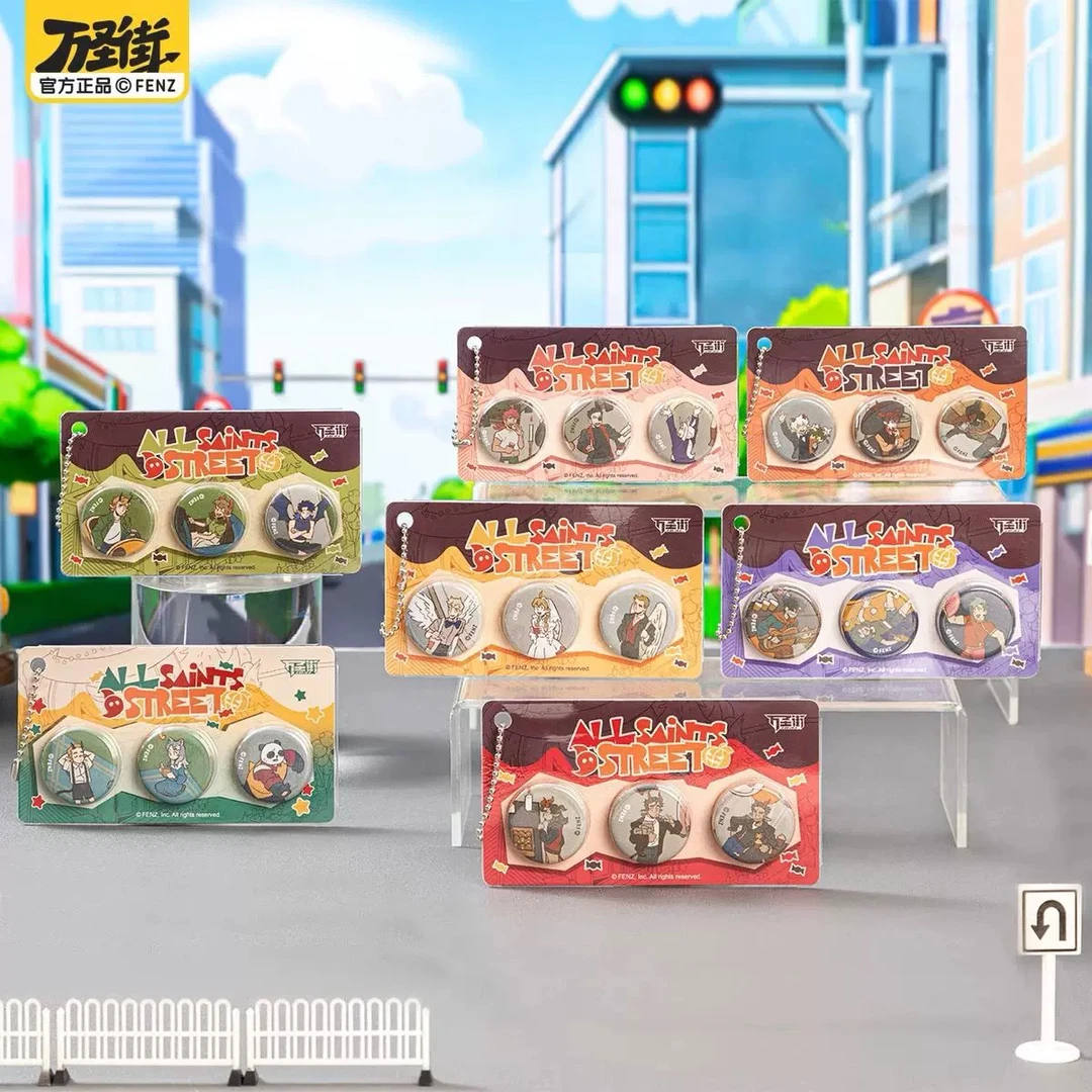 万圣街四季万圣系列吧唧立牌伪拍立得盲盒