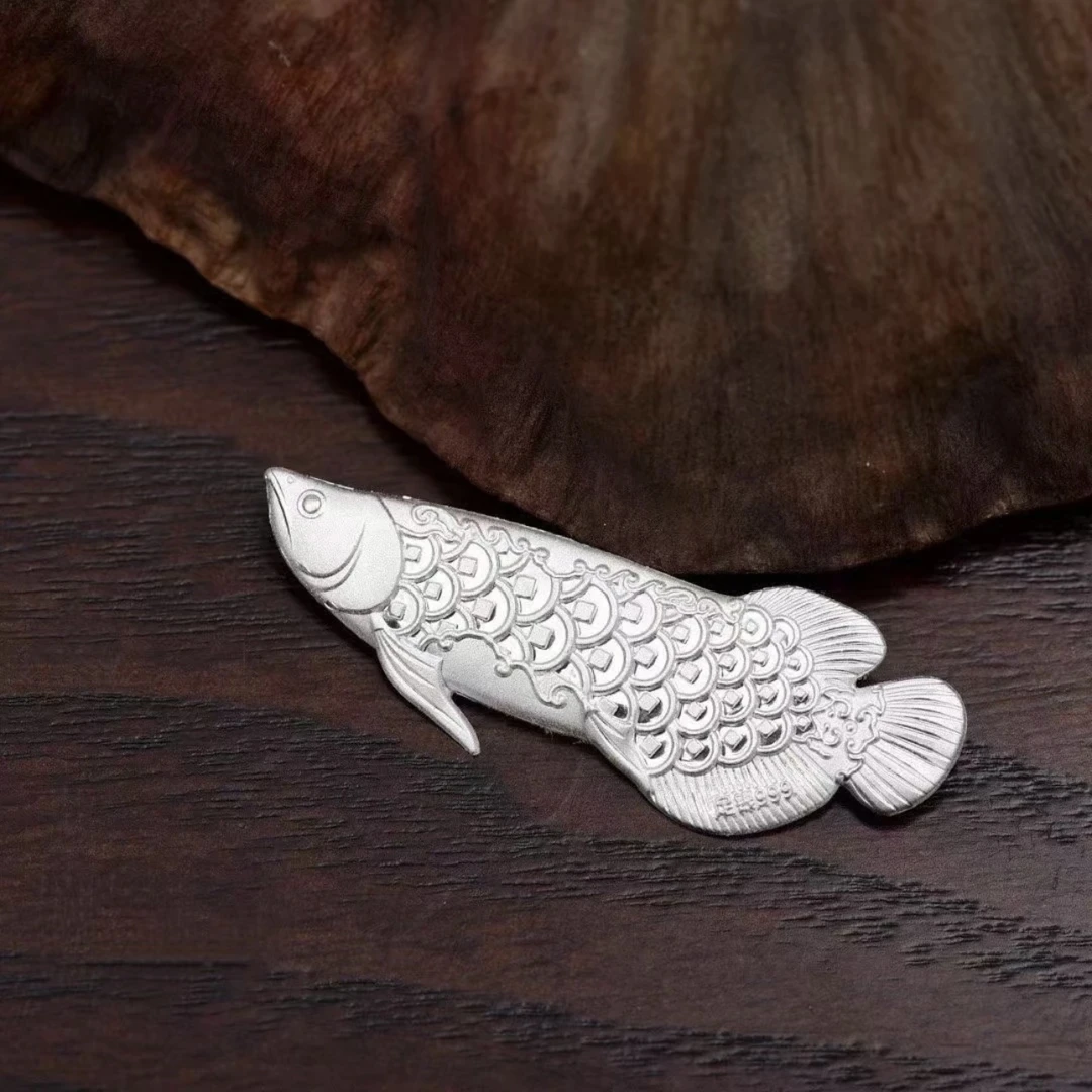 银龙鱼泡茶手工999带钢印泡茶煮水用鱼茶宠