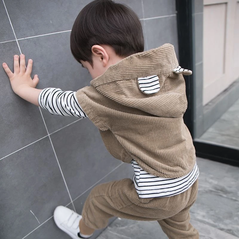 男童秋装套装新款-6岁儿童装小童宝宝卫衣三件套春秋潮帅气