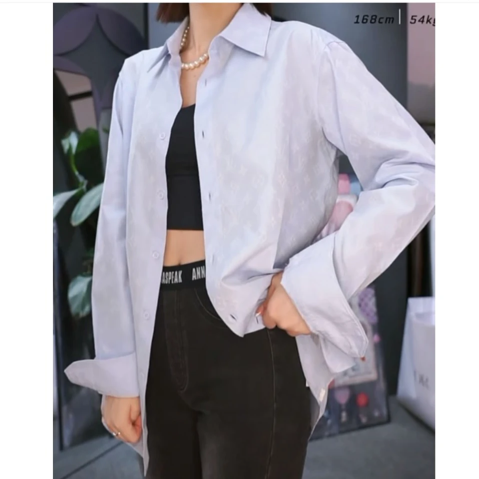 99新 LouisVuitton/路易威登 P234865289/满印老花长袖衬衫 39码