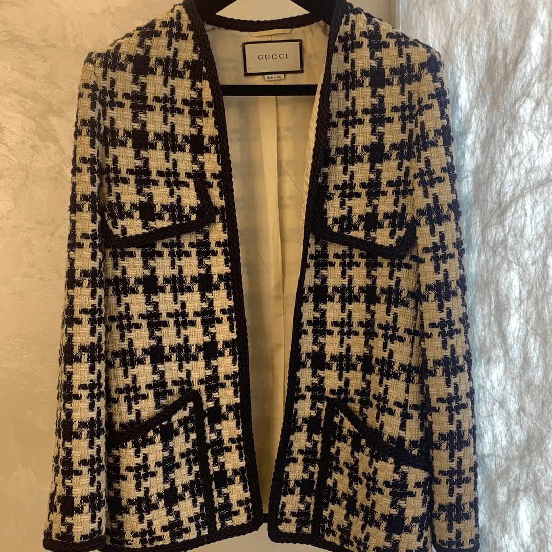 全新未使用 GUCCI/古驰 小花汤汤/P224725471/无扣外套