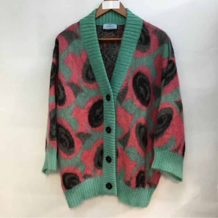 99新 Prada/普拉达 小花汤汤/P224827982/ 开衫 彩色