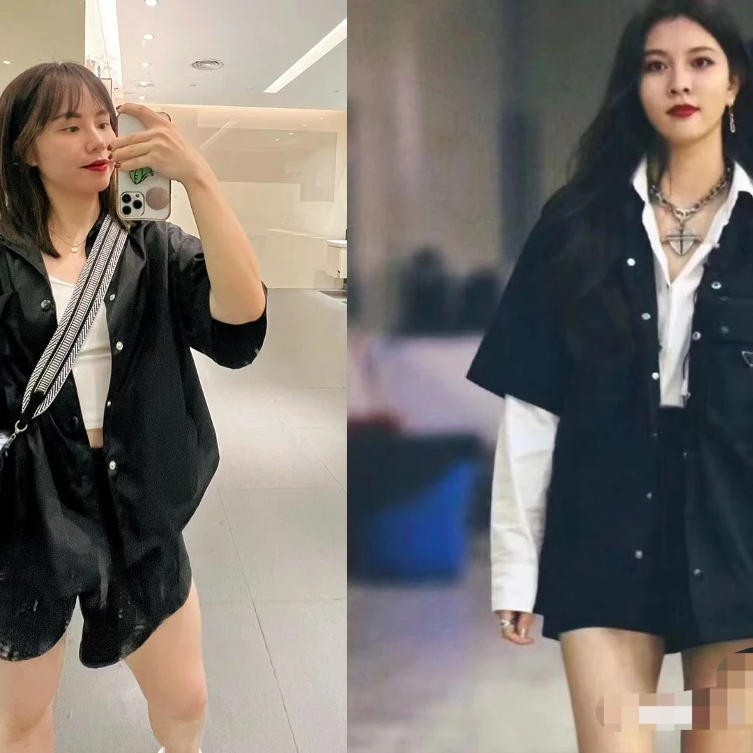 全新未使用 Prada/普拉达 TP029688/纯色单排扣长袖夹克 海军蓝