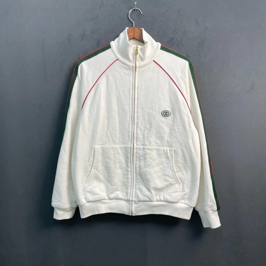 99新 GUCCI/古驰 积分-100/P234449915/新款 红绿色logo夹克 S码