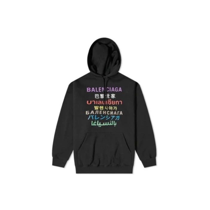 全新未使用 Balenciaga/巴黎世家 TP026884/Logo经典连帽卫衣
