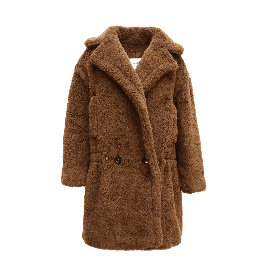 全新未使用  小花汤汤/P253292010/MaxMara Nebula双排扣泰迪大衣