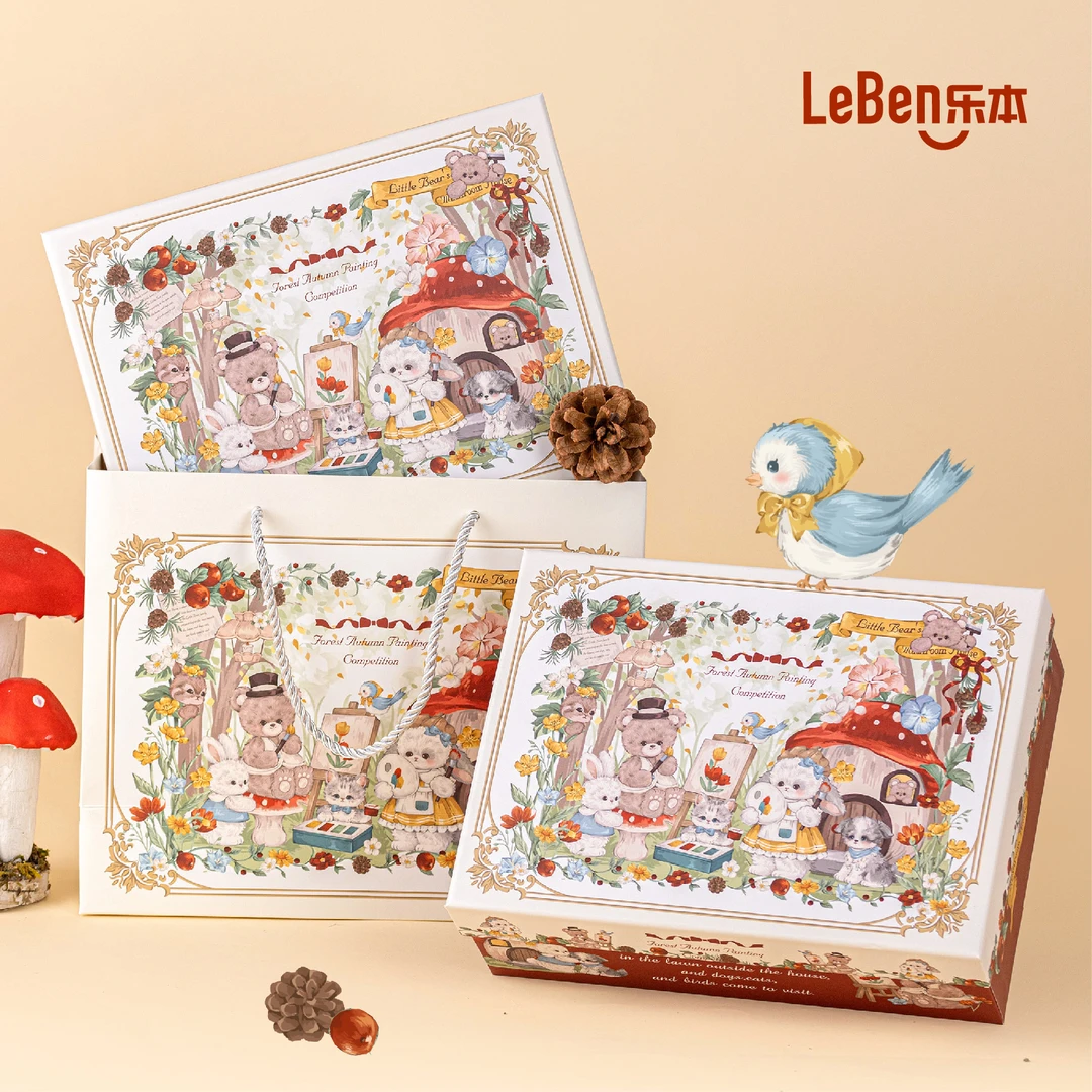 乐本礼盒空盒仪式感生日礼物卡通INS特大号包装盒送女生