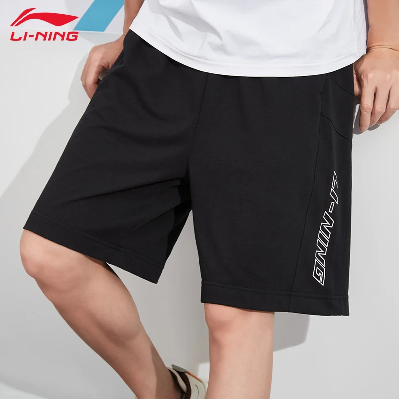 李宁运动短裤男士五分夏季新款男生宽松舒适跑步裤子男外穿休闲裤