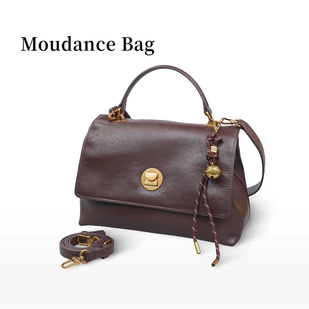 【留洋二千金】Moudance松弛感邮差包包斜挎通勤包休闲百搭 8140