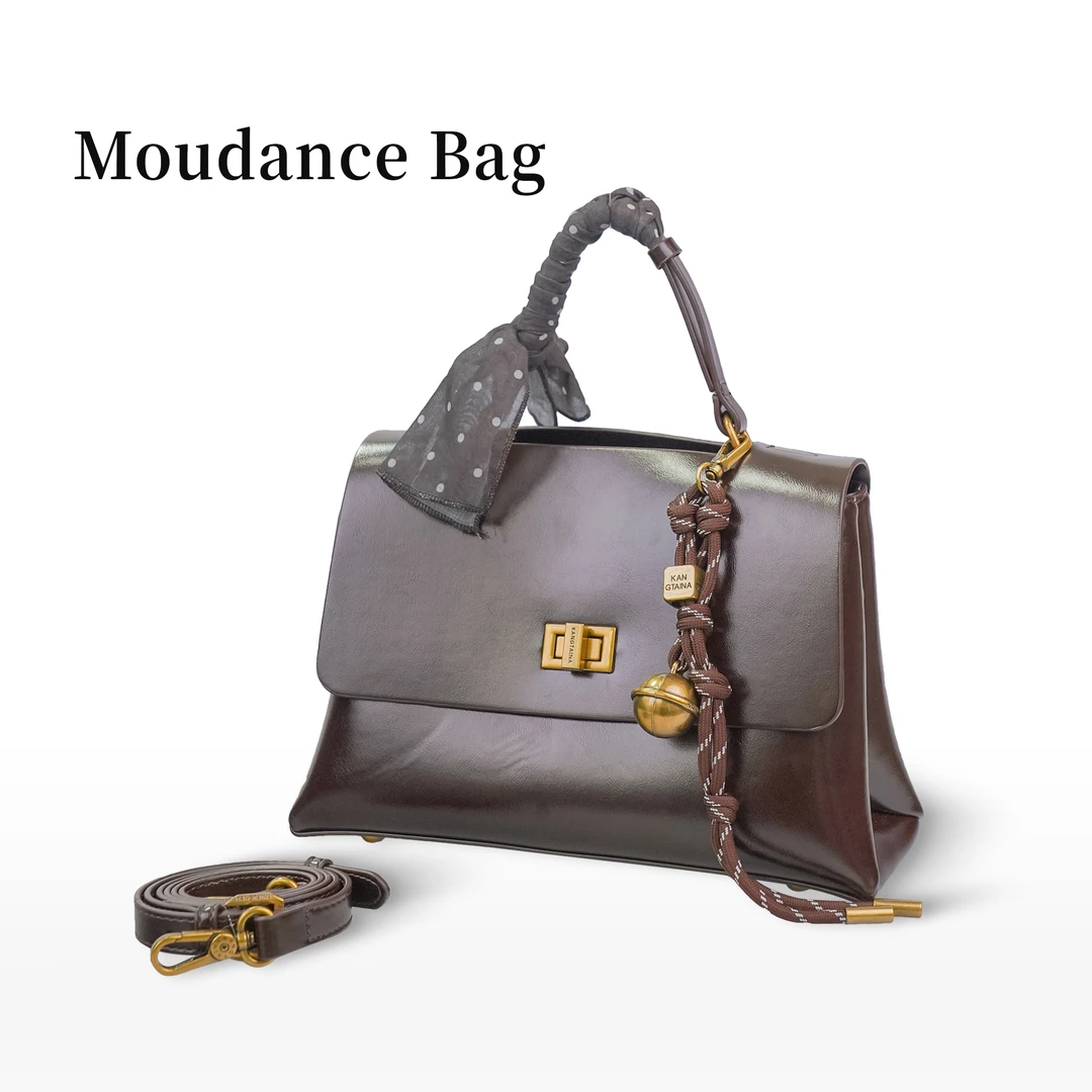 【拿铁】Moudance 时尚韩版单肩包纯色百搭手提包小方包休闲 9681
