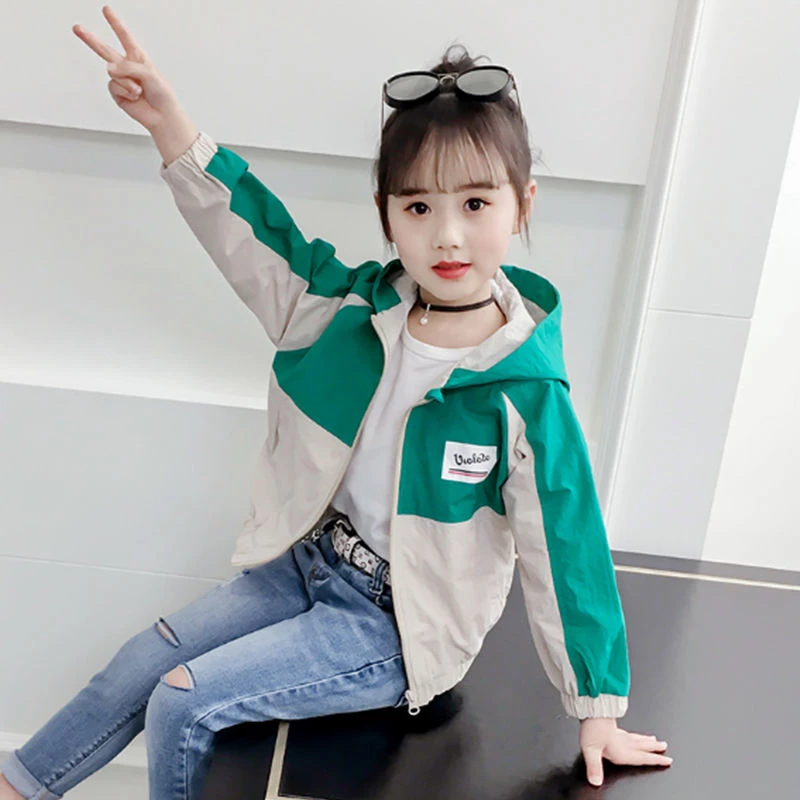 女童外套2023春季休闲洋气女宝宝外套秋季儿童防晒衣高档超轻夹克