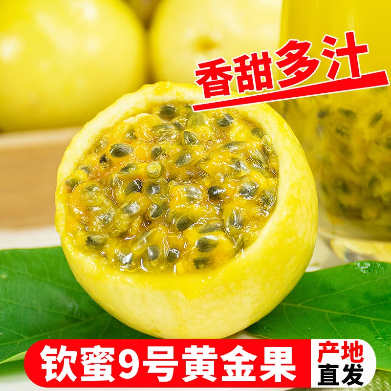 【高端礼盒】广西钦蜜九号黄金百香果精装饱满多汁蜜甜