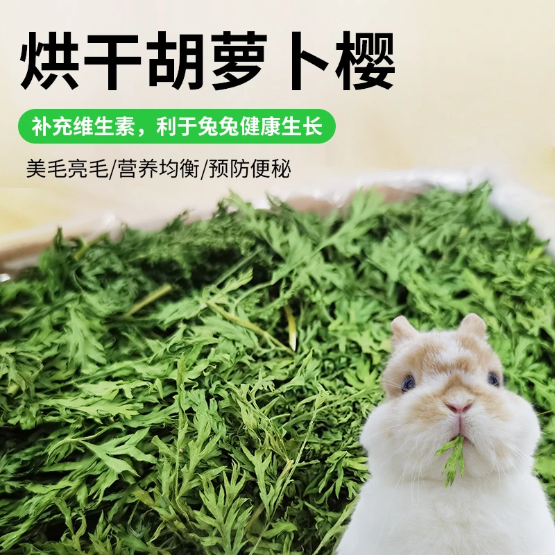 25年烘干胡萝卜缨胡萝卜叶小宠营养干草清香明目理气适口性超绝