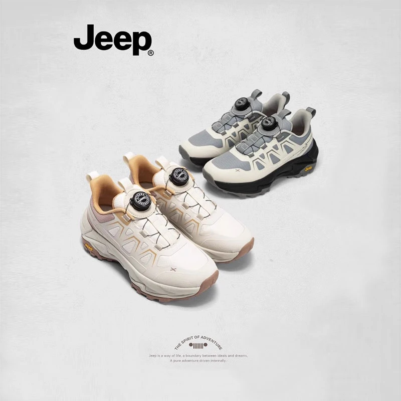 【Jeep吉普】2025秋冬舒适户外情侣跑步鞋轻便一脚蹬百搭休闲厚底鞋