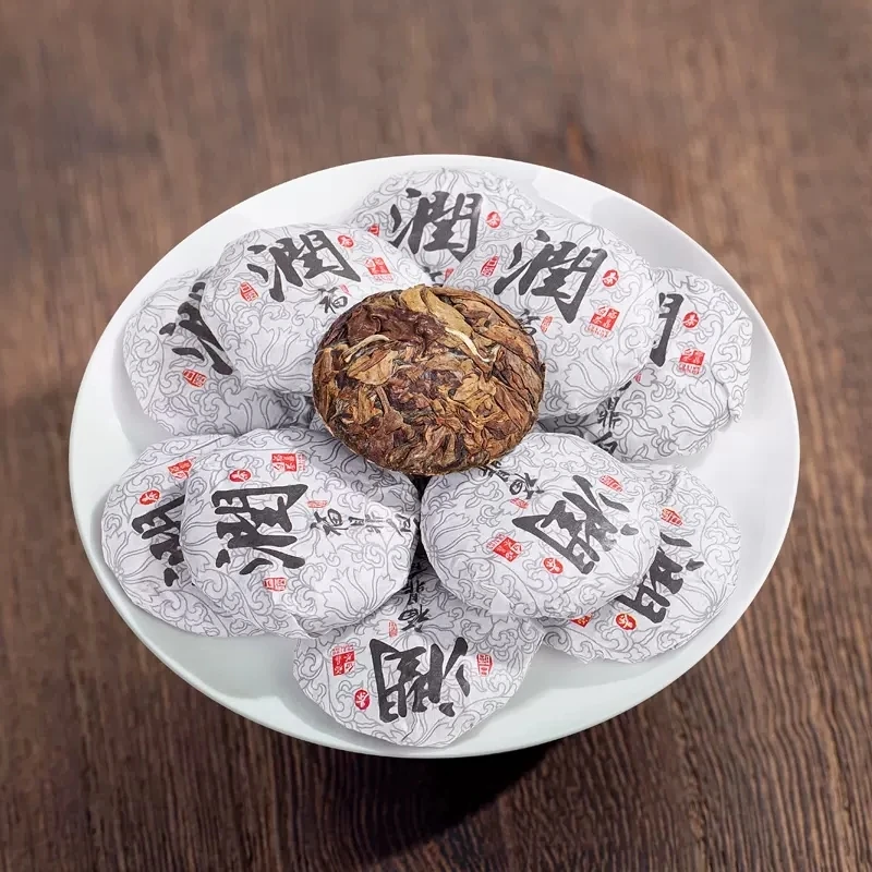 正宗福鼎白茶饼小茶饼高山潘溪寿眉紧压茶叶白茶饼干德鸿香