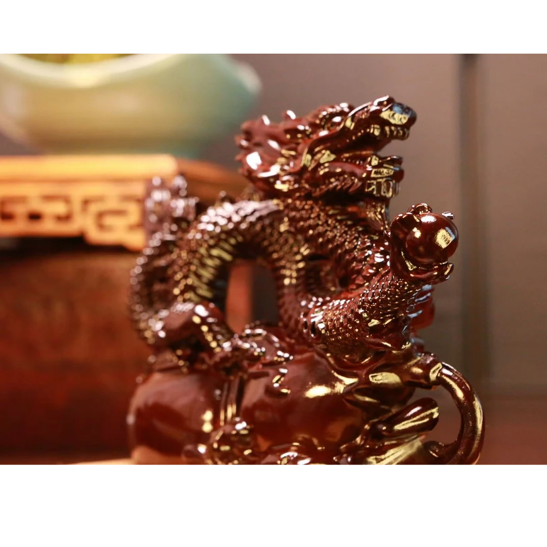 祥龙 小 木雕 摆件